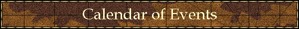 Calendar of Events